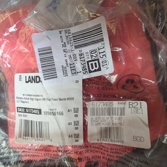 NEW Lands' End Women's Active High Rise Flat Front Skort sz L (14-16) - Picture 7 of 7